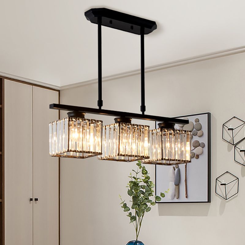 Lampsmodern-UK Minimalist Pendant Chandelier Metal and Glass Contemporary