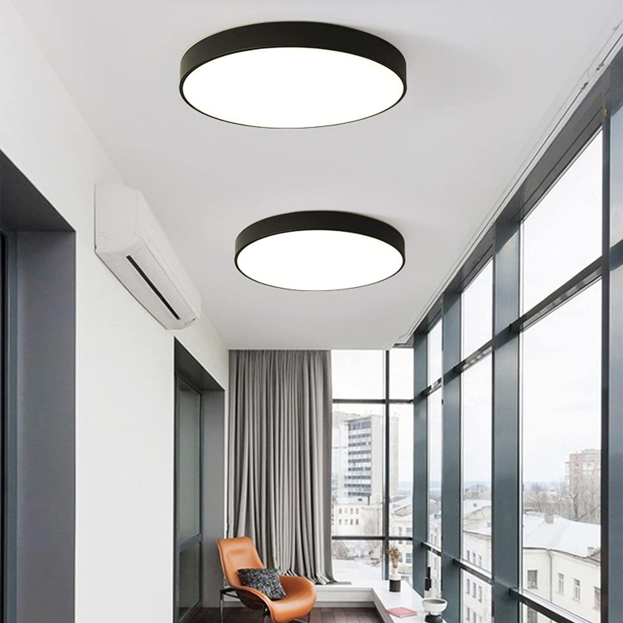 Lampsmodern-UK Circular Flush Mount LED Ceiling Light Slim Profile