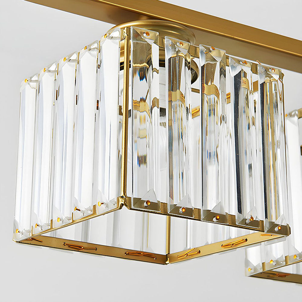 Lampsmodern-UK Minimalist Pendant Chandelier Metal and Glass Contemporary