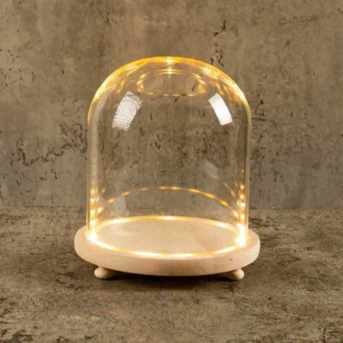 12x17 cm Glass Flower Display Cloche Bell Jar