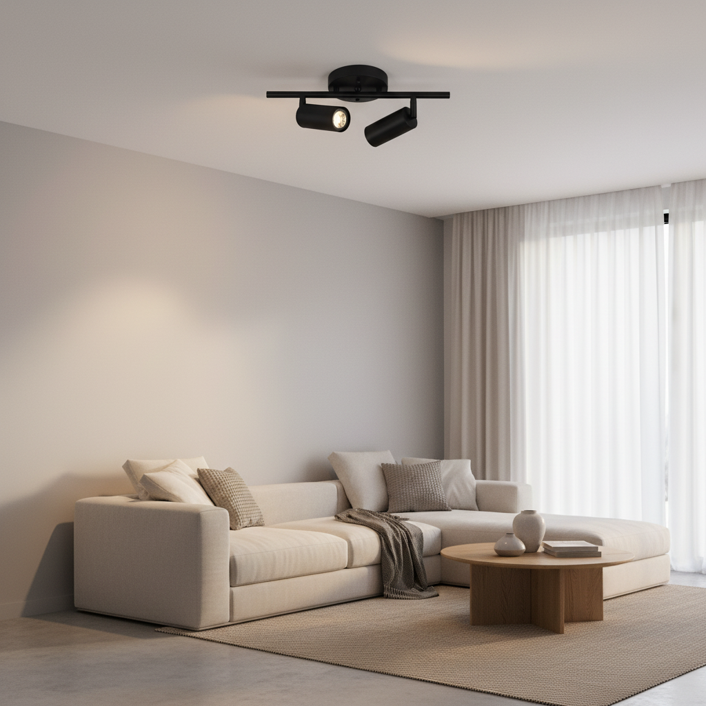 Spotlight Wall Light Rotatable Brass Bar for Wall or Ceiling
