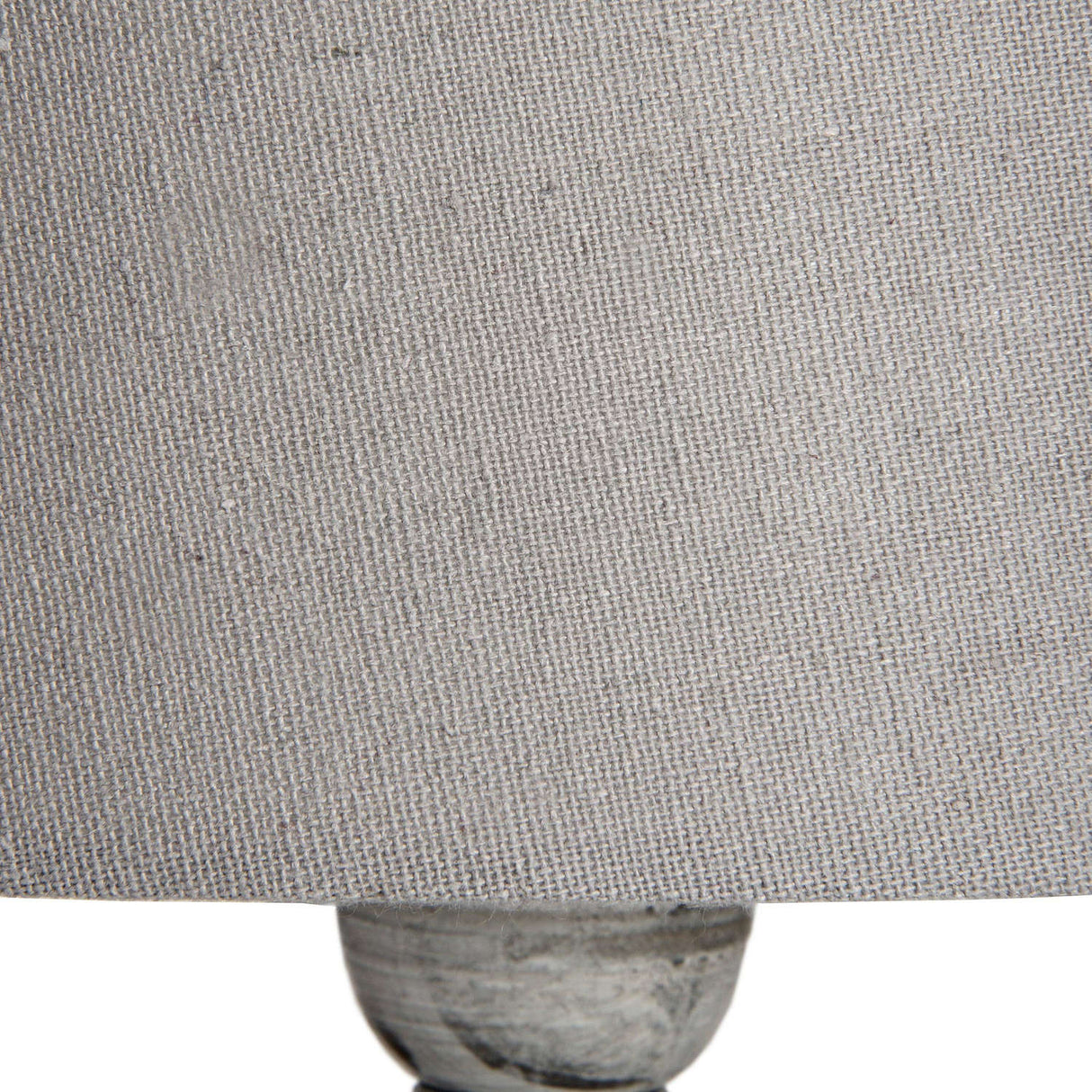 Uthina Linen Shade Table Lamp - Neutral Handcrafted Wood Base