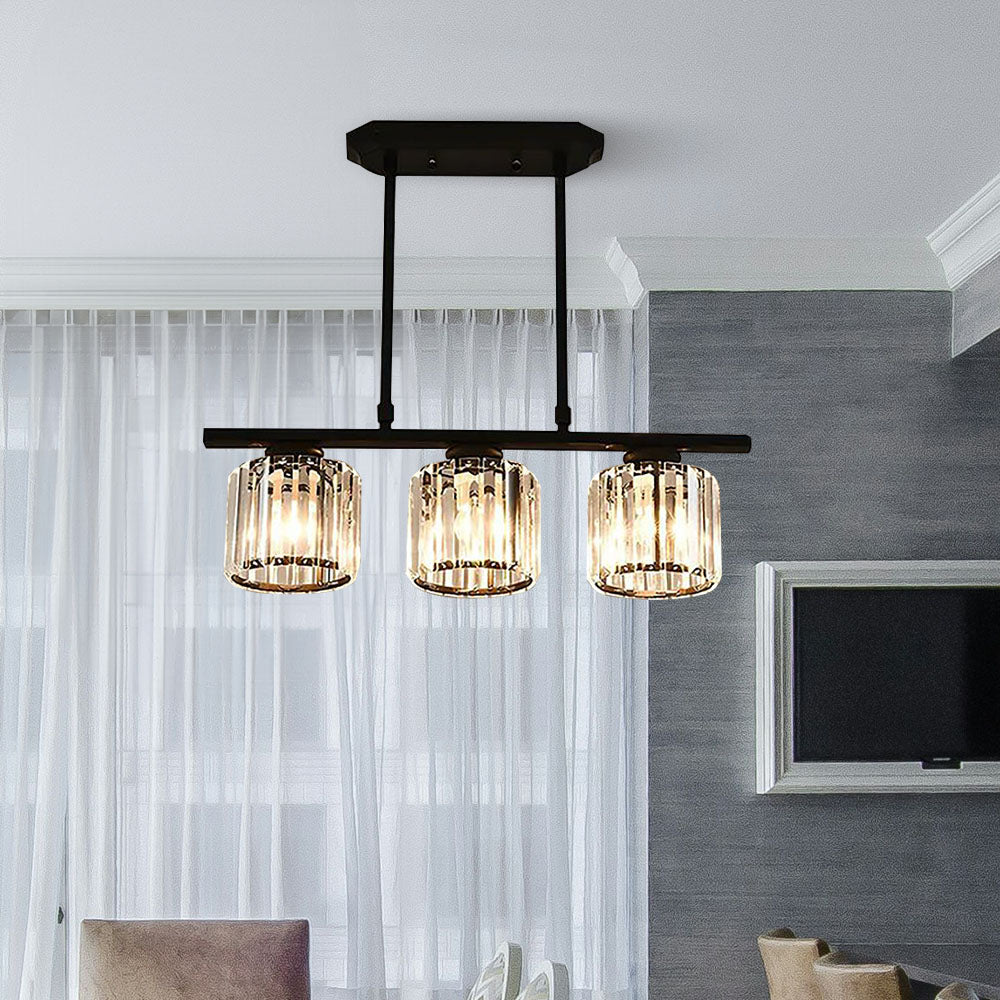 Lampsmodern-UK Minimalist Pendant Chandelier Metal and Glass Contemporary