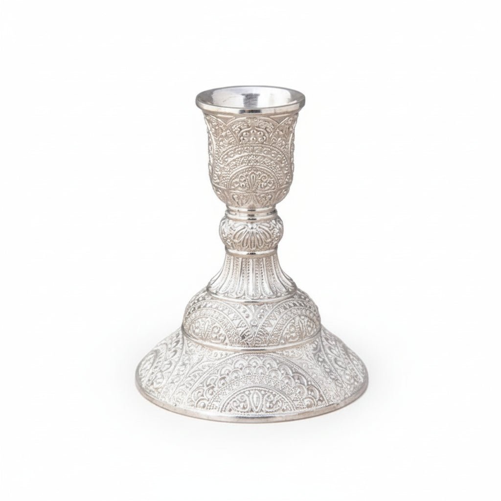 2 Piece Crystal Candle Holder Set - Elegant Decorative Centerpiece for Home Decor - metal candle holder - Hurbane Home