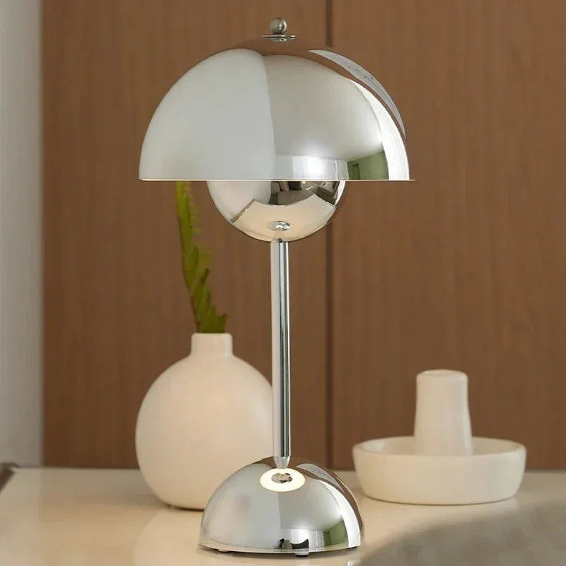 Elenorra Lunada Chrome Table Lamp Touch Dimmable LED 11.8in