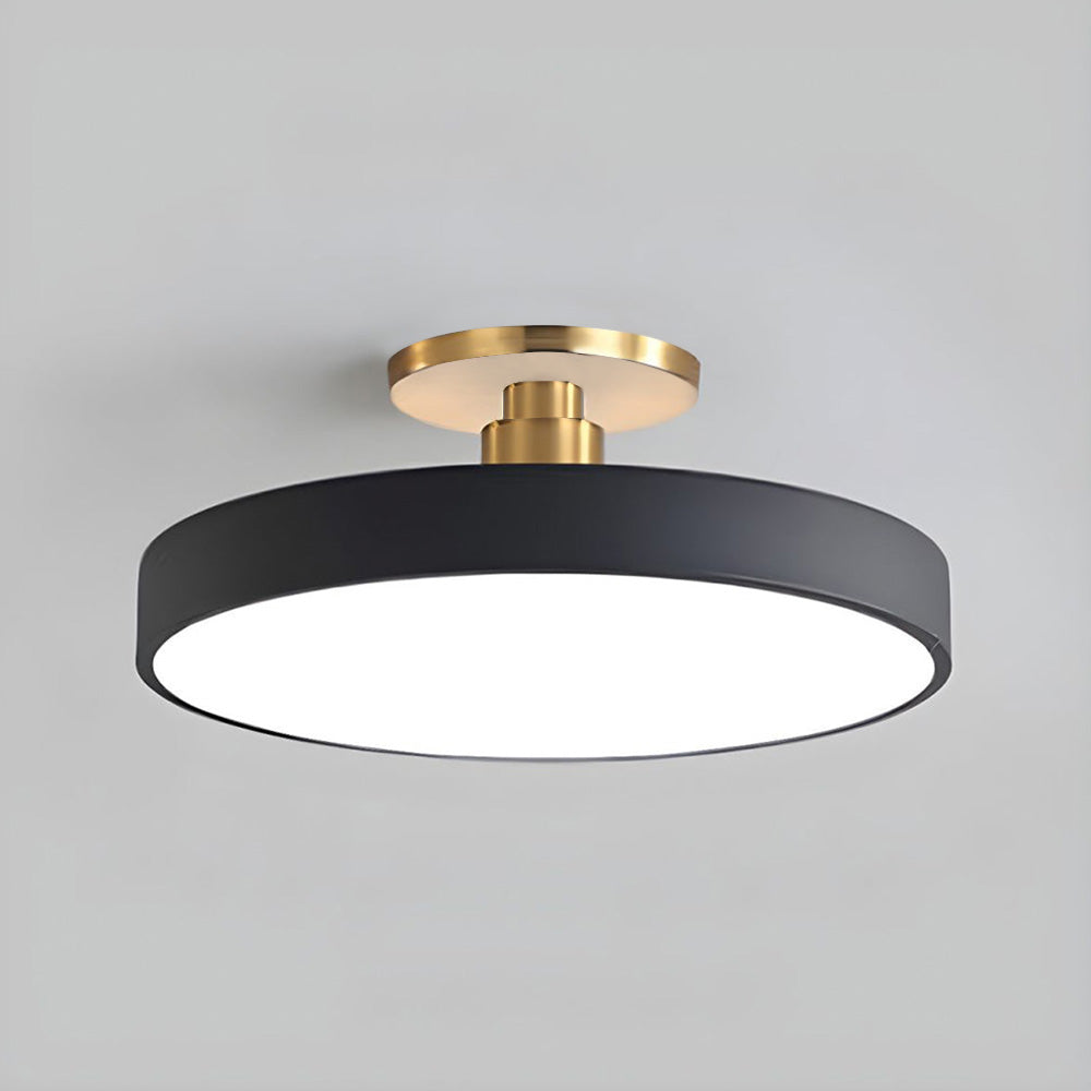 Lampsmodern-UK Circular LED Semi-Flush Ceiling Light 12in Acrylic