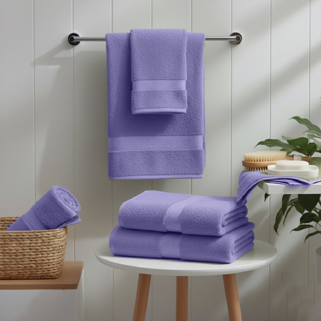 4 - Piece Extra Large Bath Sheets - 100% Cotton, 550 GSM, 35x70 Inch Towels - Bath Towels - Hurbane Home