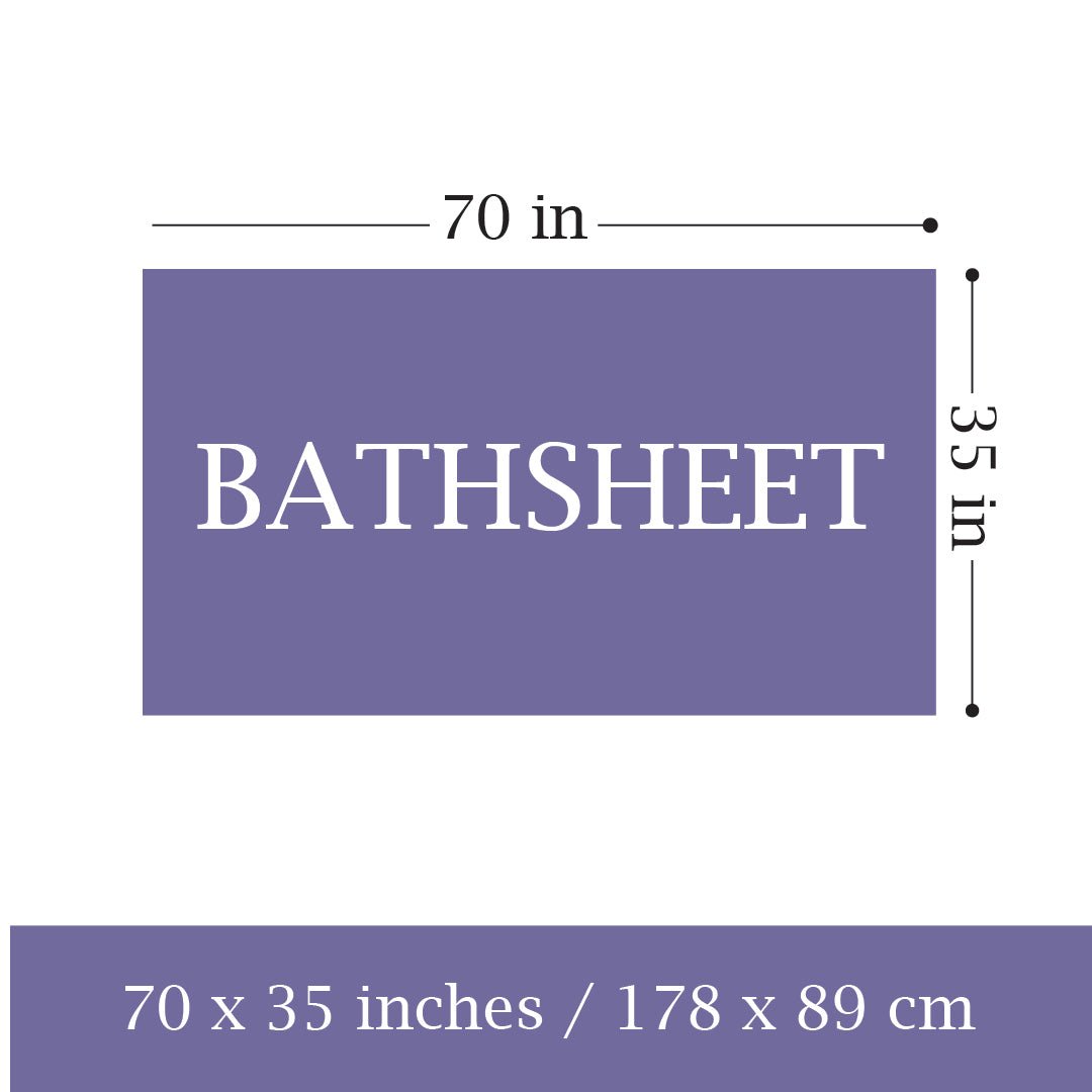 4 - Piece Extra Large Bath Sheets - 100% Cotton, 550 GSM, 35x70 Inch Towels - Bath Towels - Hurbane Home
