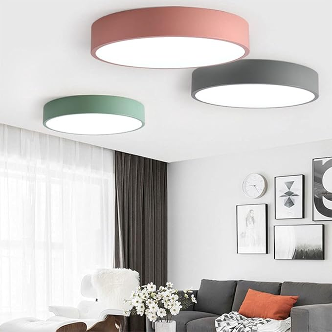 Lampsmodern-UK Circular Flush Mount LED Ceiling Light Slim Profile