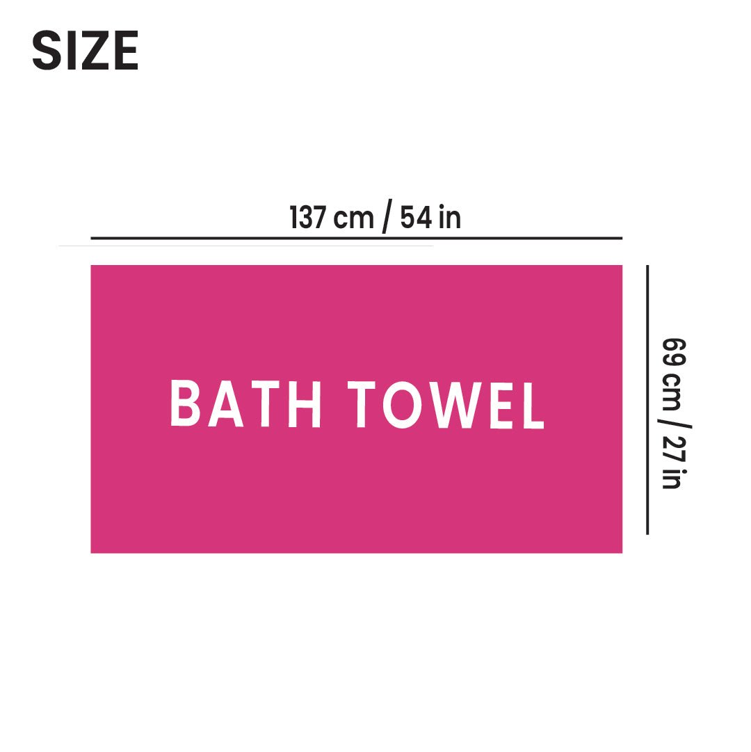 8 - Piece Large Bath Towels - Cotton Towel Set, 550 GSM, Soft & Absorbent - Bath Towels - Hurbane Home