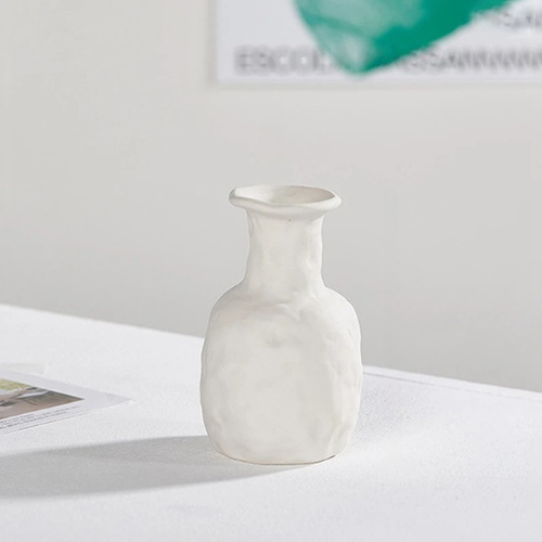 Nordic Ceramic Frosted Vase for Tabletop Flowers and Decor
