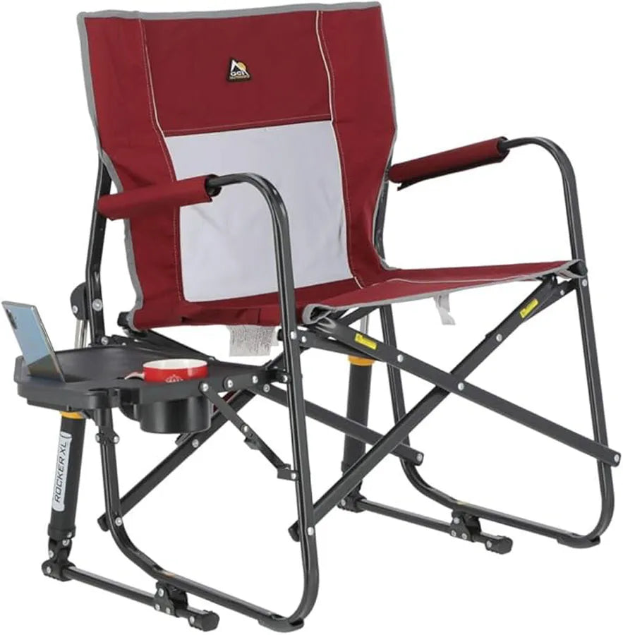 GCI Outdoor Freestyle Rocker XL Camping Chair with Side Table