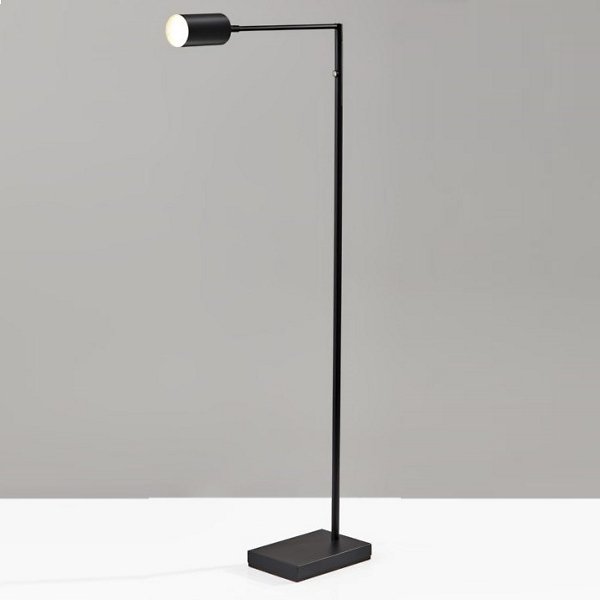 Colby Adjustable LED Floor Lamp with Touch Dimmer, Pivot Shade