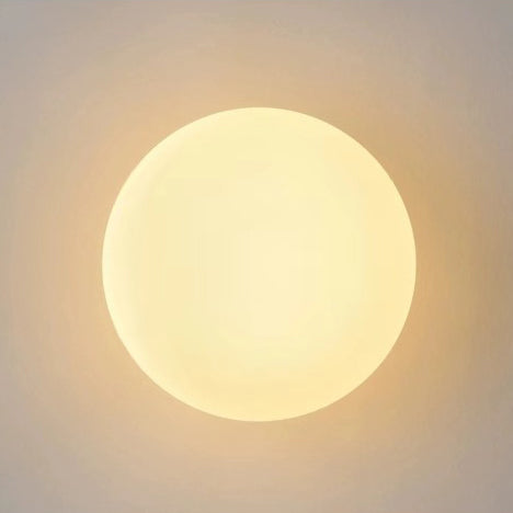 Modern Minimalist Orb Glass Wall Sconce Lamp 1-Light