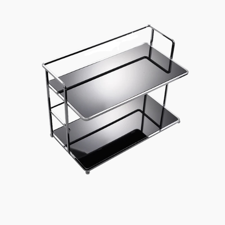 Desktop Storage Rack - Double-Layer Acrylic Organizer for Kitchen and Office Use