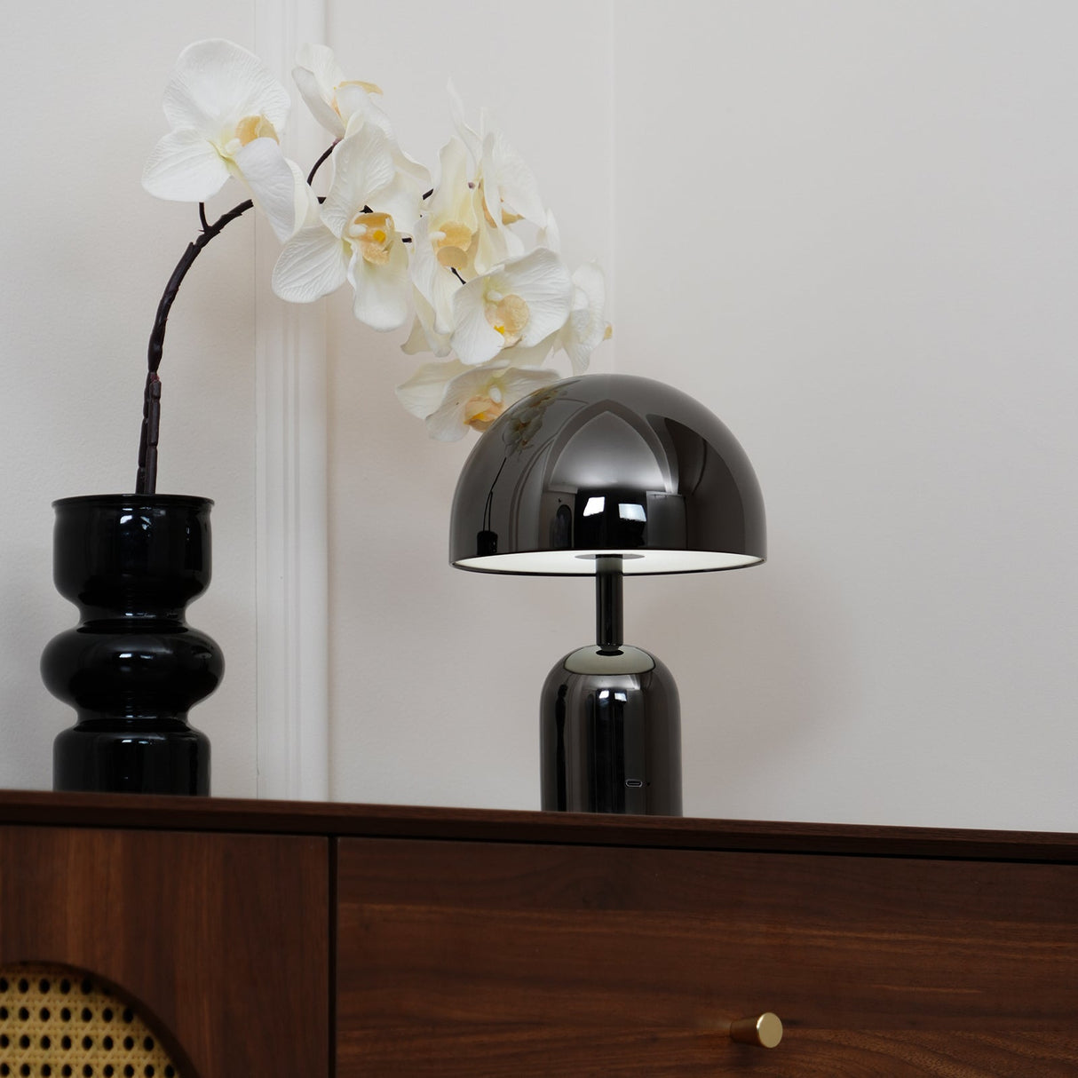 Modern Minimalist Brulee Portable LED Table Lamp Metal 1-Light