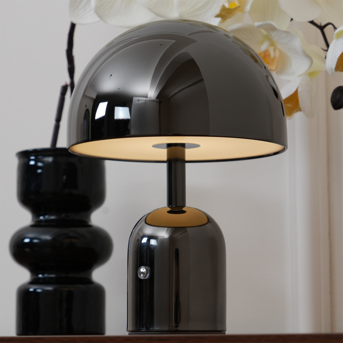 Modern Minimalist Brulee Portable LED Table Lamp Metal 1-Light