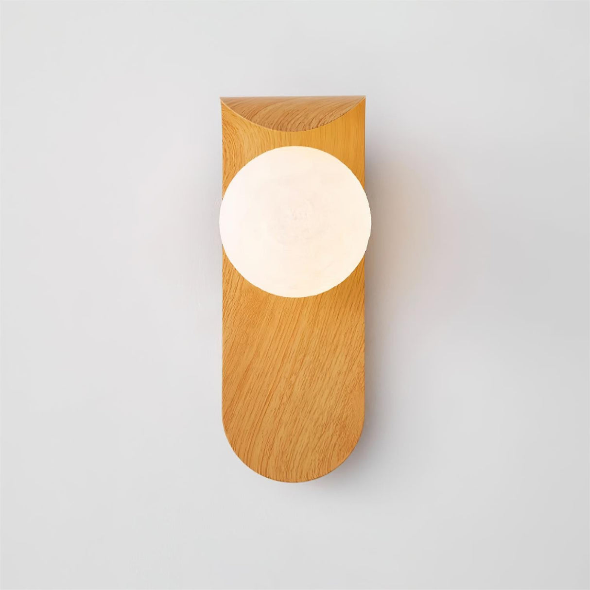 Modern Minimalist Frosted Glass Wall Sconce Metal