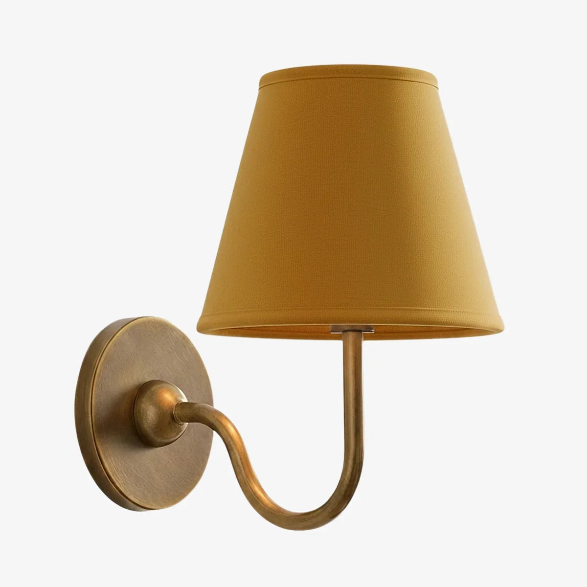 Giles Rustic Pleated Fabric Wall Sconce Vintage Light Fixture