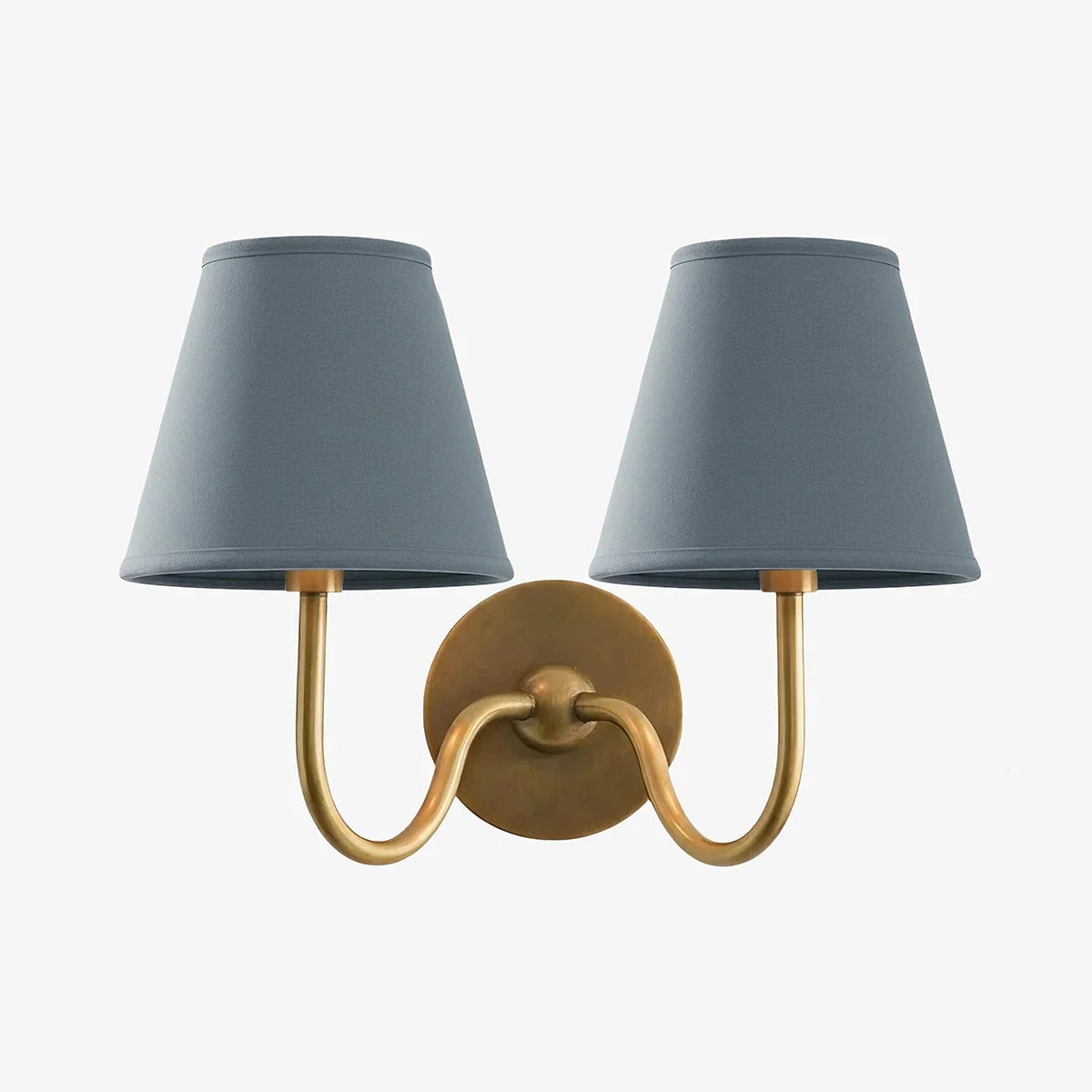 Giles Rustic Pleated Fabric Wall Sconce Vintage Light Fixture