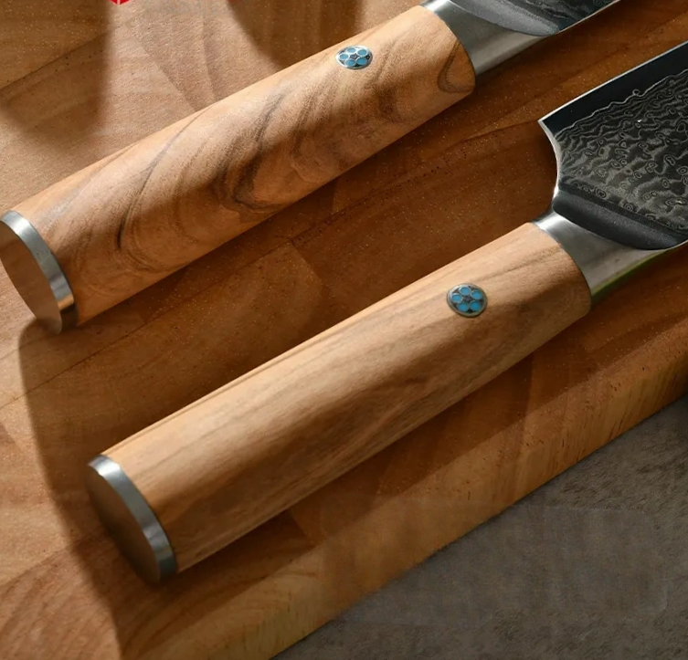 Damascus Chef Knife Set 7PCS - 67 Layer Steel Kitchen Cutlery