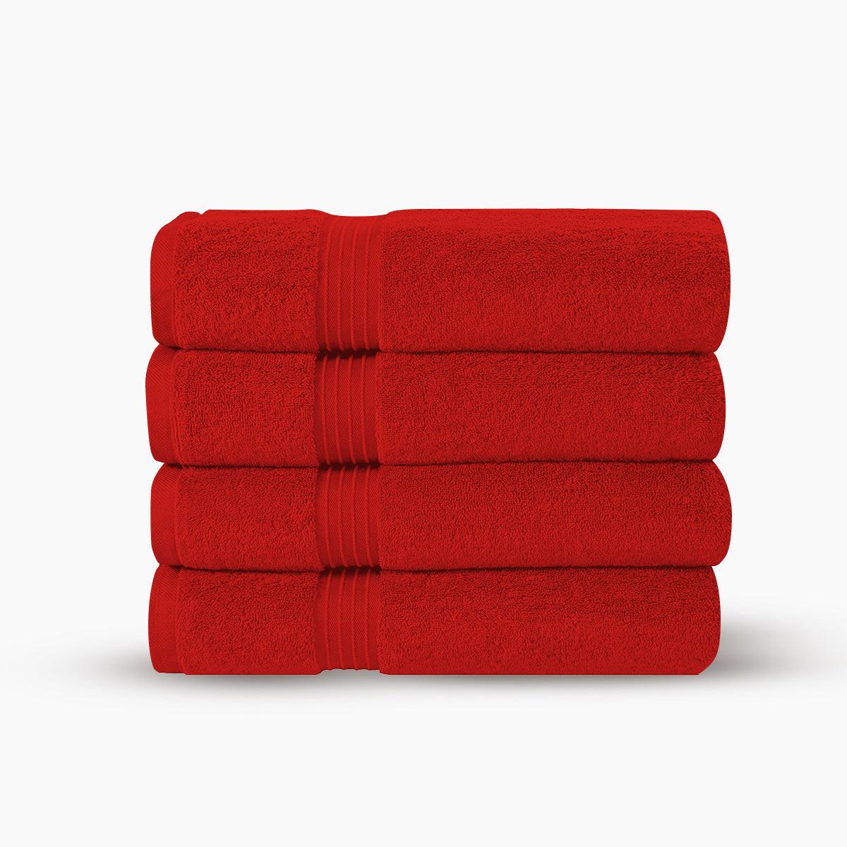 Premium Bath Towels | Set of 4 | Large, Absorbent, Beautiful Colors & Ultra Fluffy
