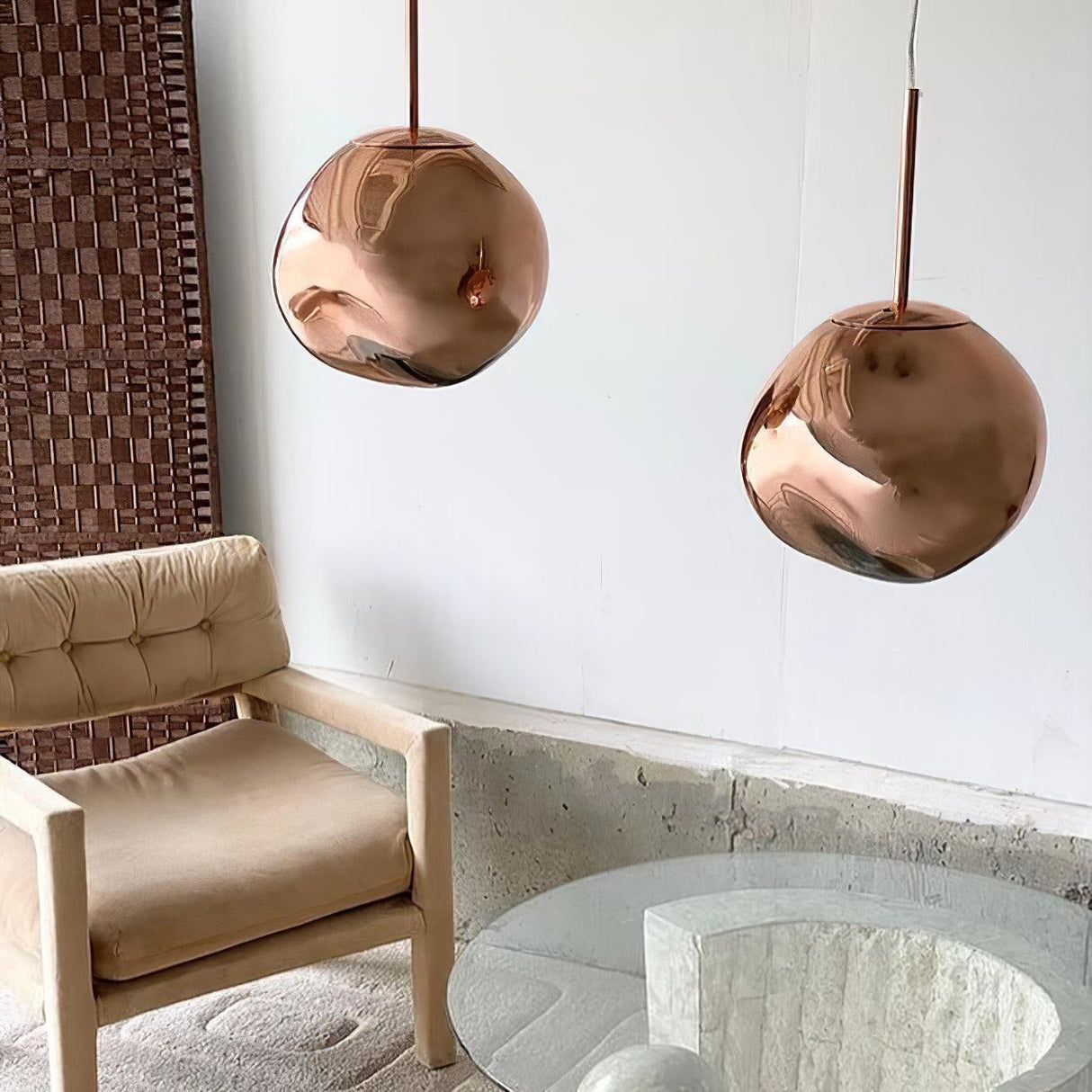 Modern Minimalist Lava Pendant Light PVC Metal