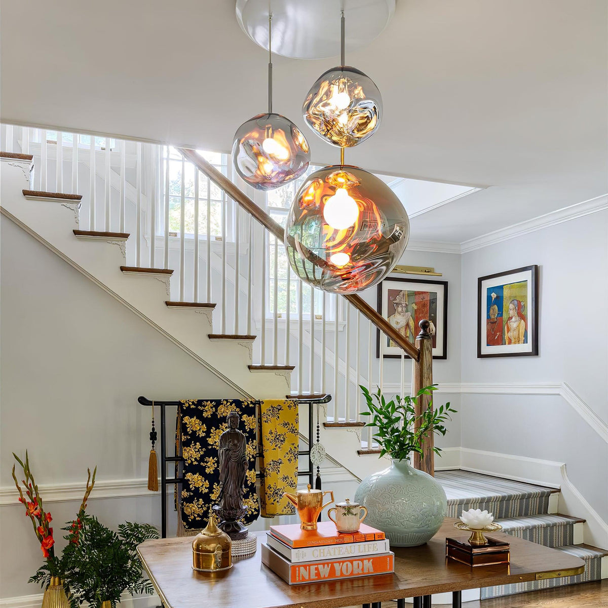 Modern Minimalist Lava Pendant Light PVC Metal