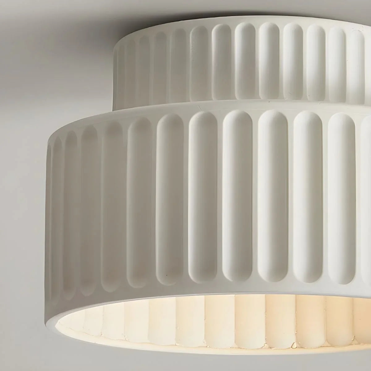 Lilith Vintage Resin Semi Flush Ceiling Light Modern Fixture