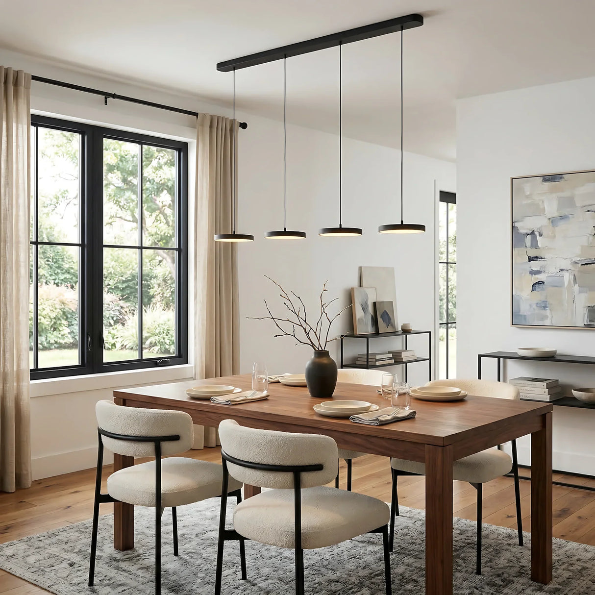 Evanos Minimal Line Pendant Light Modern Fixture