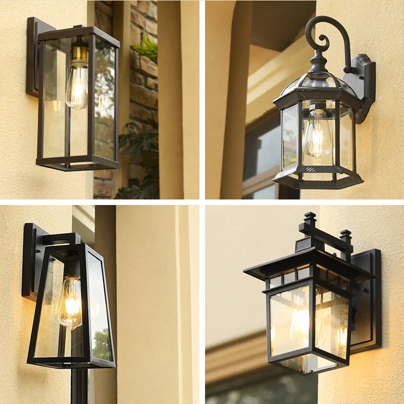 Modern Outdoor Waterproof Wall Lamp for Garden Balcony Walkway