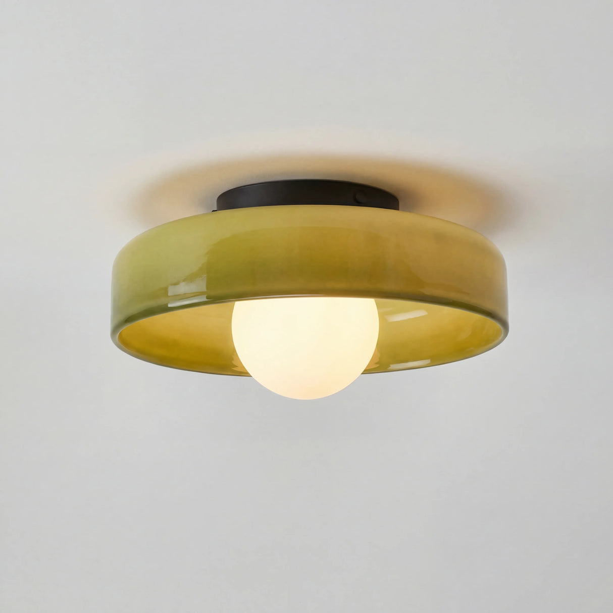 Morrow Disc Ceiling Light Wall Lamp Glass Iron Shade G9
