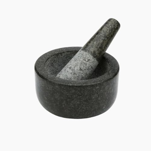 Granite Mortar and Pestle Set - Heavy Duty Grinder for Herbs and Spices