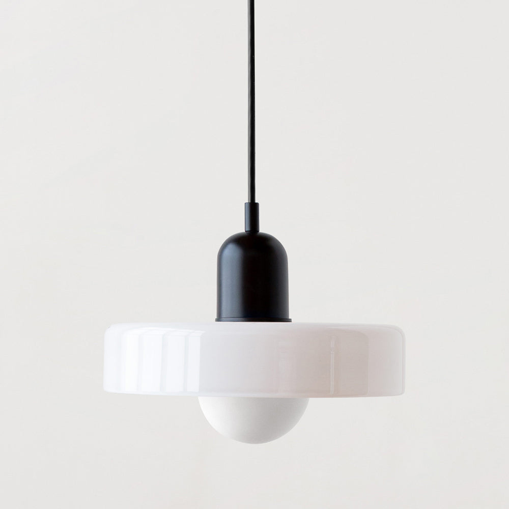 Lampsmodern-UK Bauhaus Glass LED Pendant Light Adjustable Cord 9.8inΓ7.1in