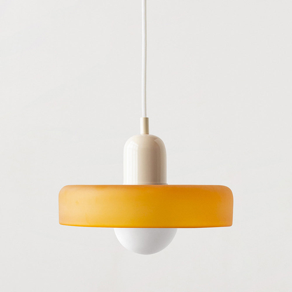 Lampsmodern-UK Bauhaus Glass LED Pendant Light Adjustable Cord 9.8inΓ7.1in