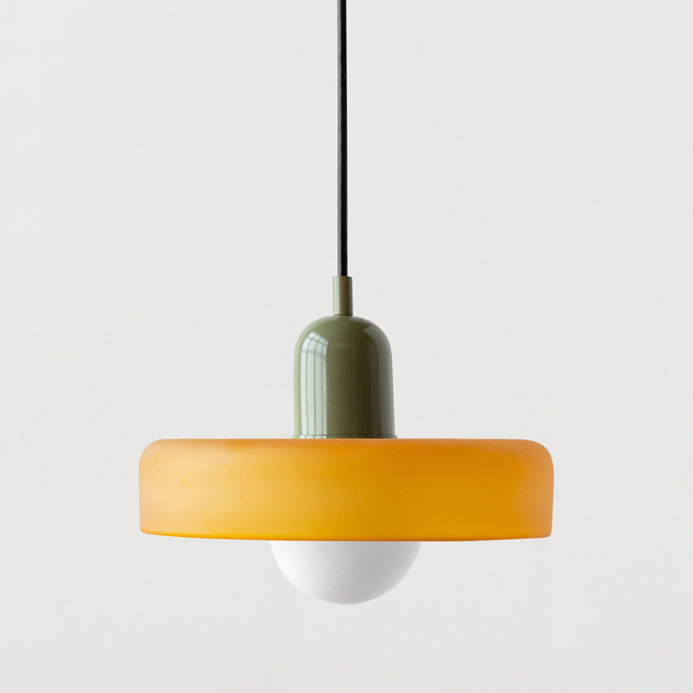Lampsmodern-UK Bauhaus Glass LED Pendant Light Adjustable Cord 9.8inΓ7.1in