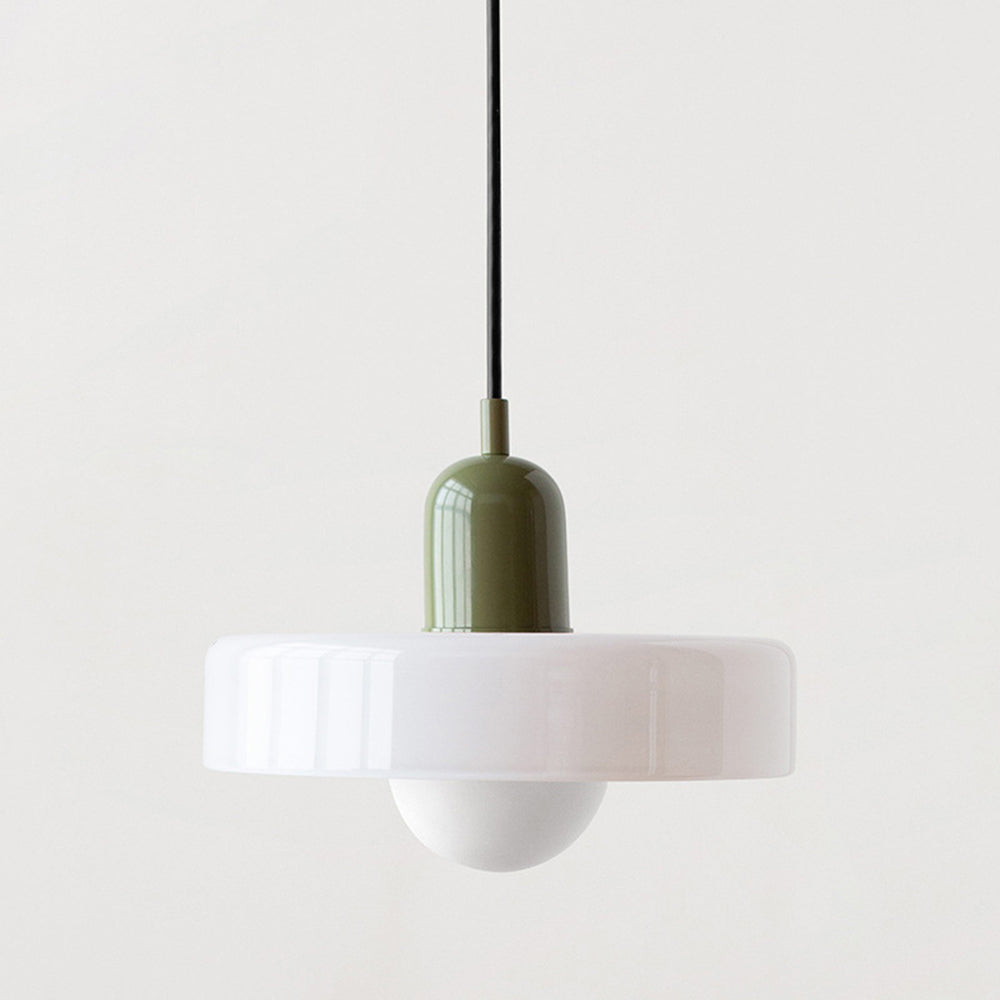 Lampsmodern-UK Bauhaus Glass LED Pendant Light Adjustable Cord 9.8inΓ7.1in