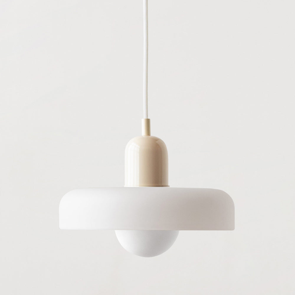 Lampsmodern-UK Bauhaus Glass LED Pendant Light Adjustable Cord 9.8inΓ7.1in