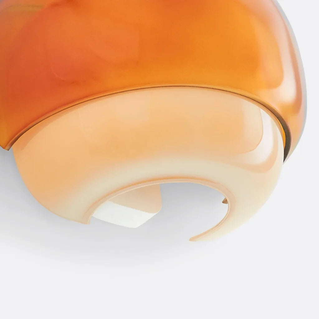 Orvenis Macaron Glass Wall Light Modern Dual-Colored Sconce