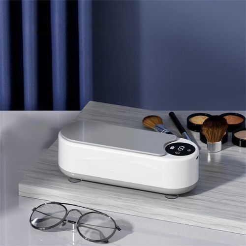 Portable Ultrasonic Jewelry Cleaner 450ml Compact Multi-Use Ring Glasses