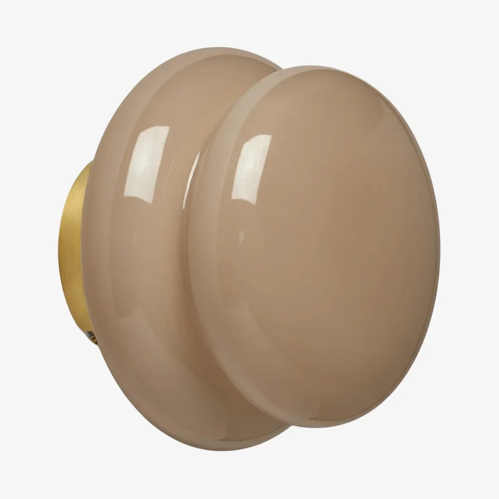 Pyris Bauhaus Opal Glass Wall Light Modern Sconce