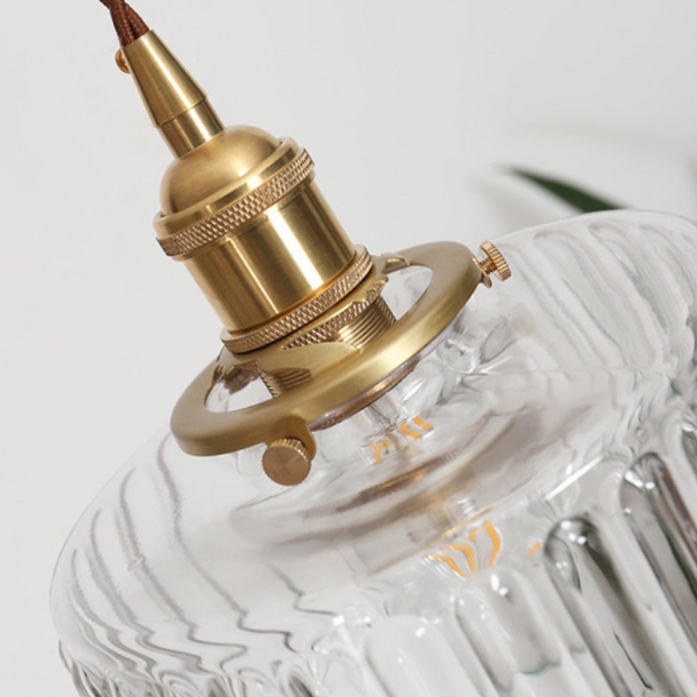 Lampsmodern-UK Vintage Cylinder Glass Pendant Light 6.89in x 7.48in