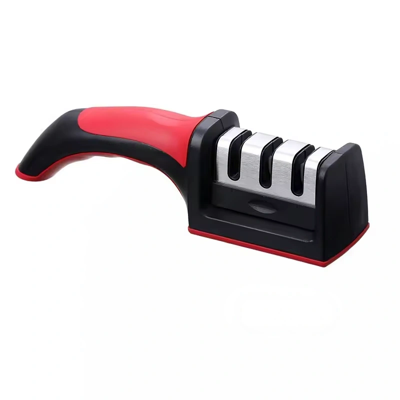 Knife Sharpener - Quick Sharpening Tool for Kitchen Knives with Anti-slip Base