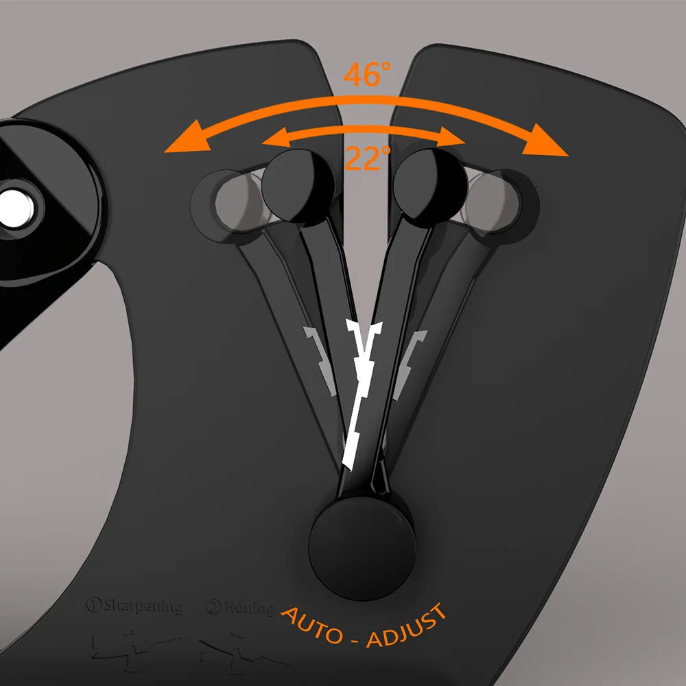 3-Stage Precision Knife Sharpener System for Kitchen Knives Carbon Steel