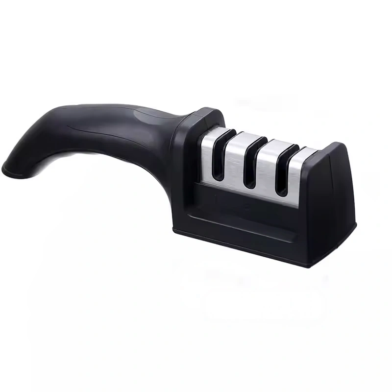 Knife Sharpener - Quick Sharpening Tool for Kitchen Knives with Anti-slip Base