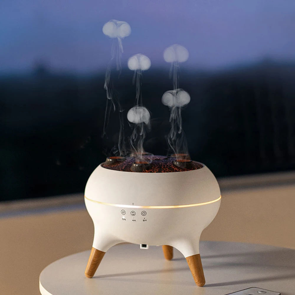Dynamic Jellyfish 250ml USB Humidifier with Remote Night Lights