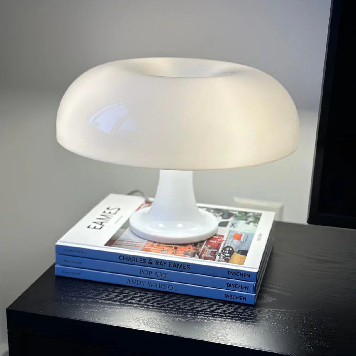 Elenorra Lucente Mushroom Table Lamp Retro Italian Design 7.8in