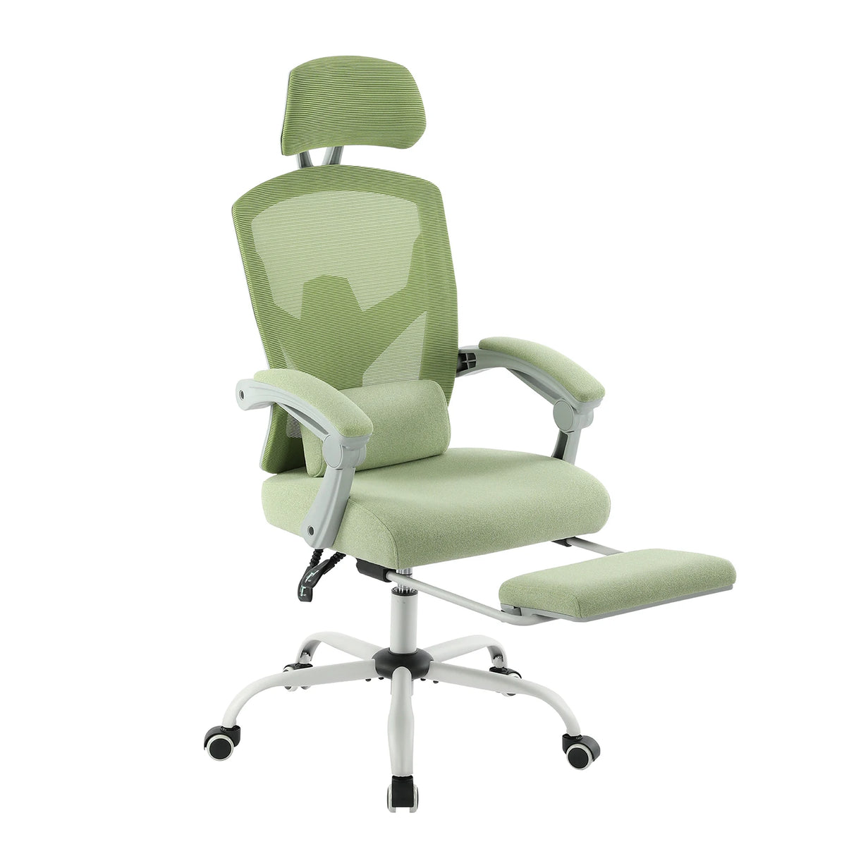 Ergonomic High-Back Mesh Reclining Office Gaming Chair with Footrest