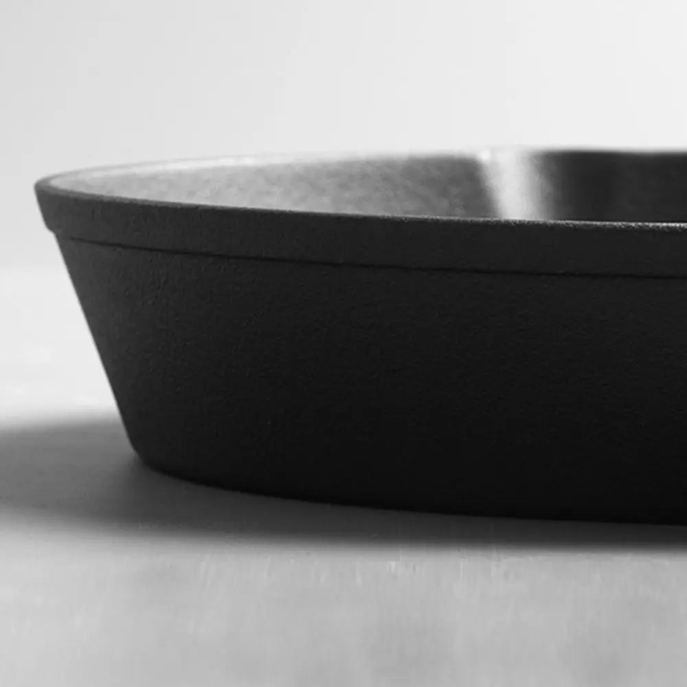 Cast Iron Nonstick Frying Pan with Teardrop Handle, Oven-Safe
