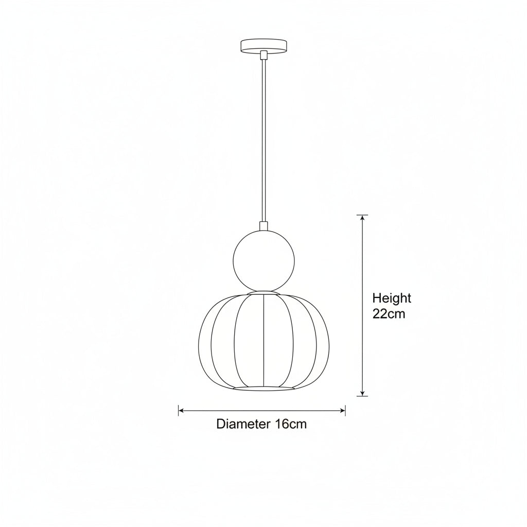 Pendant Light Bauhaus Art Deco Metal PMMA G9 5W